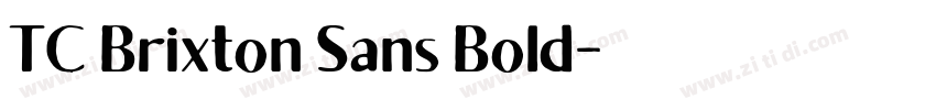 TC Brixton Sans Bold字体转换